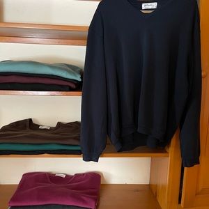 St. Croix  light weight, v neck, wool sweater